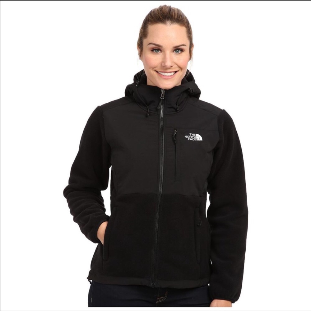 EUC The North Face Denali Hooded Fleece Jacket L